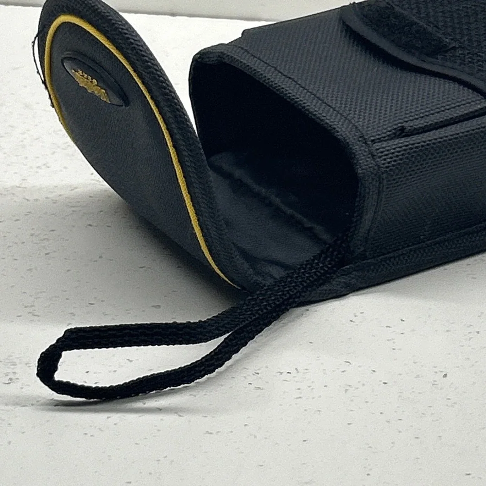 Kodak Gear Black Yellow Padded Compact Camera Case Belt Loop Small Pouch